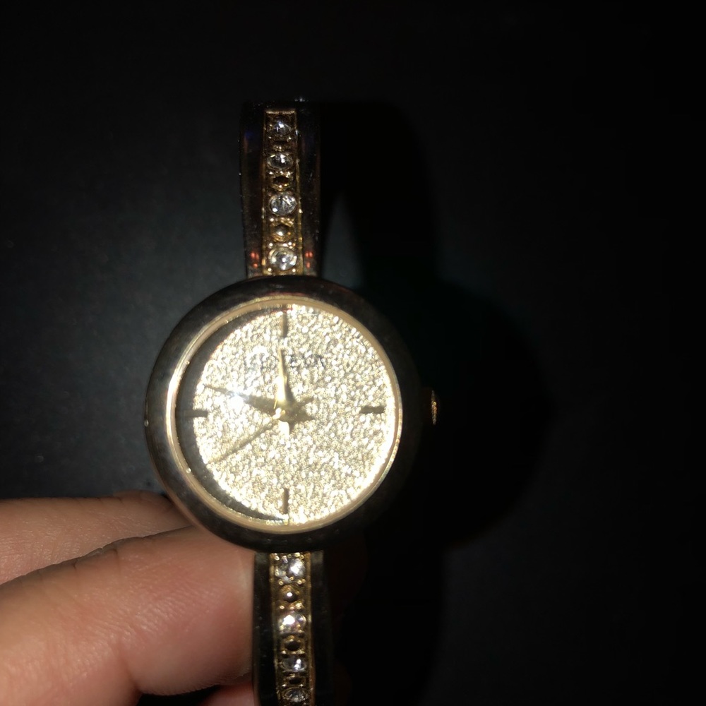 Vintage Geneva hinge bangle blinged our watch